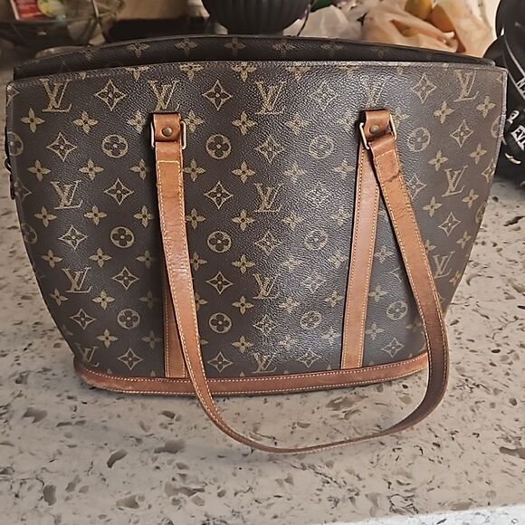 Louis Vuitton Monogram Babylone Tote Bag - Brown - mistery LV Key Chain free - Picture 5 of 14